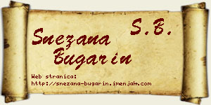 Snežana Bugarin vizit kartica